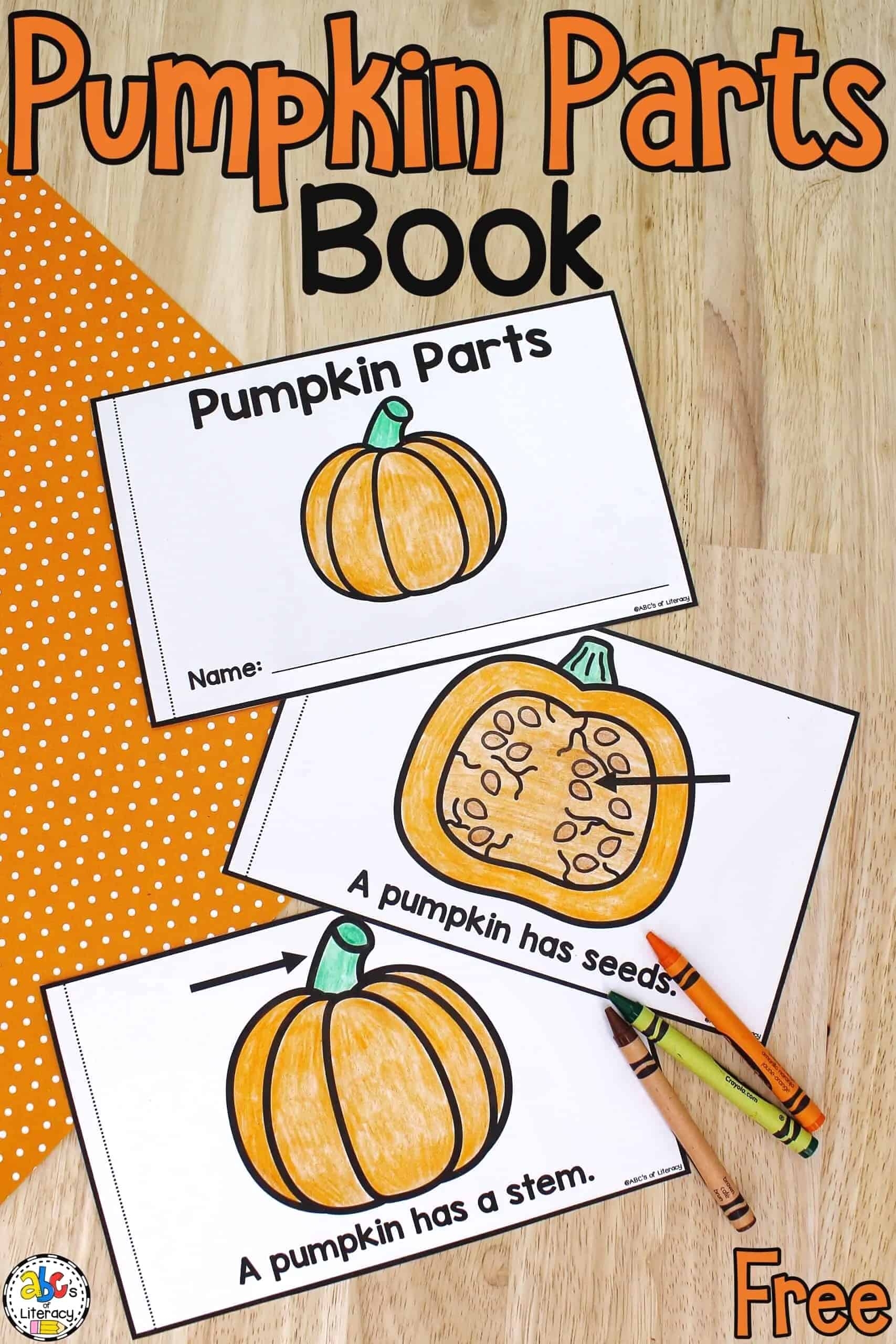 Parts Of A Pumpkin Book Printable Book For Beginning Readers