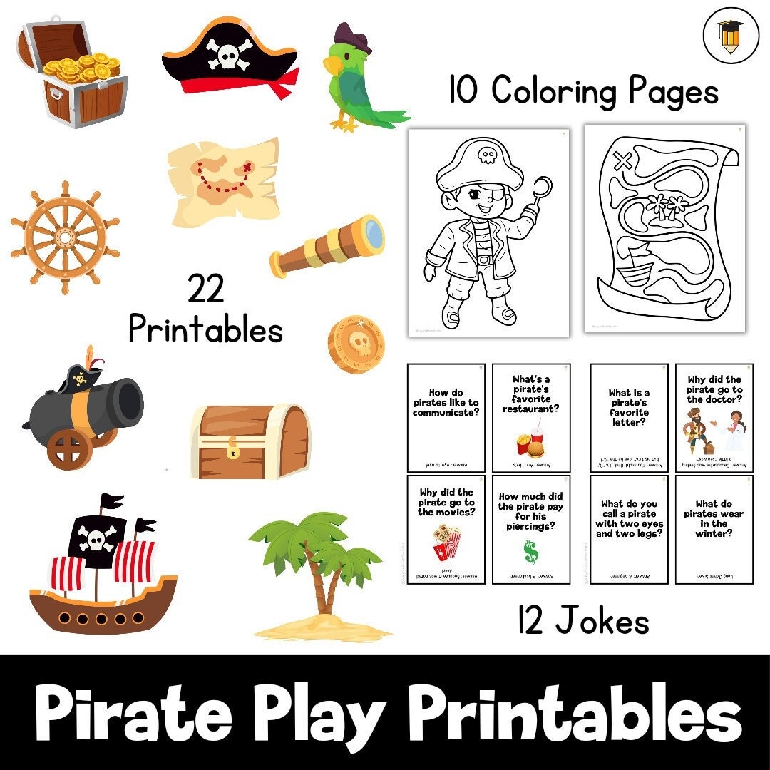 Printable Pirate Activities For Preschoolers