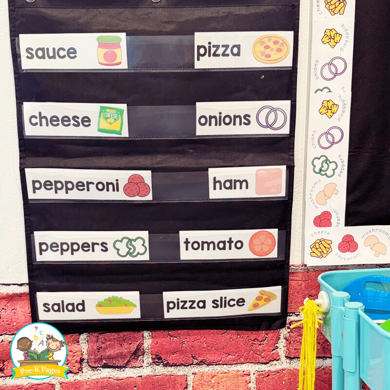Pizza Restaurant Dramatic Play Center