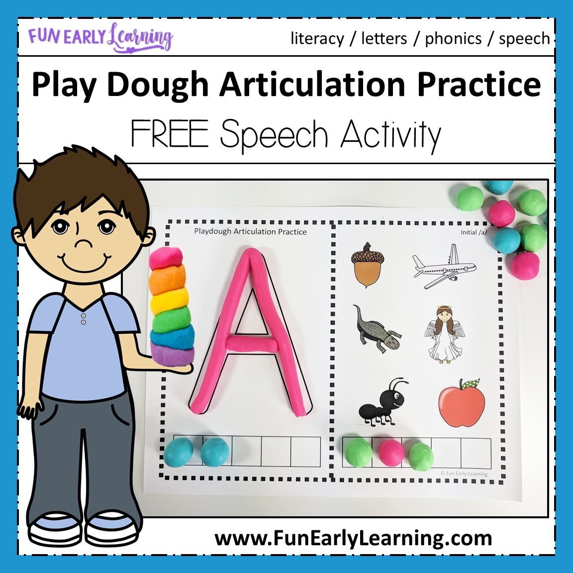 Play Dough Articulation Practice Speech Activity Fun Early Learning