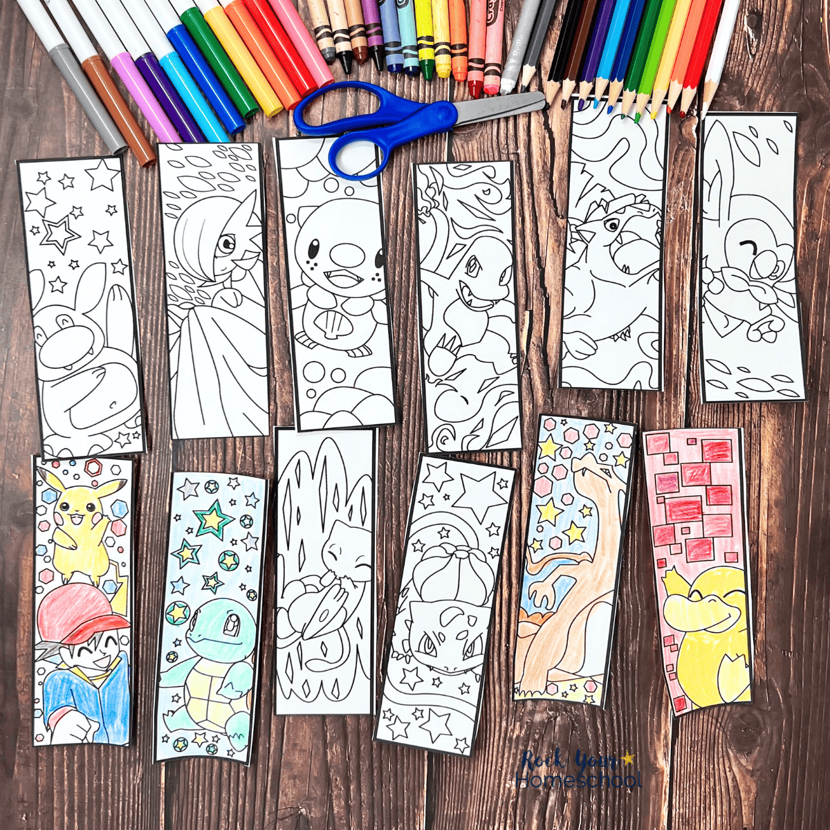 Printable Preschool Bookmark To Color
