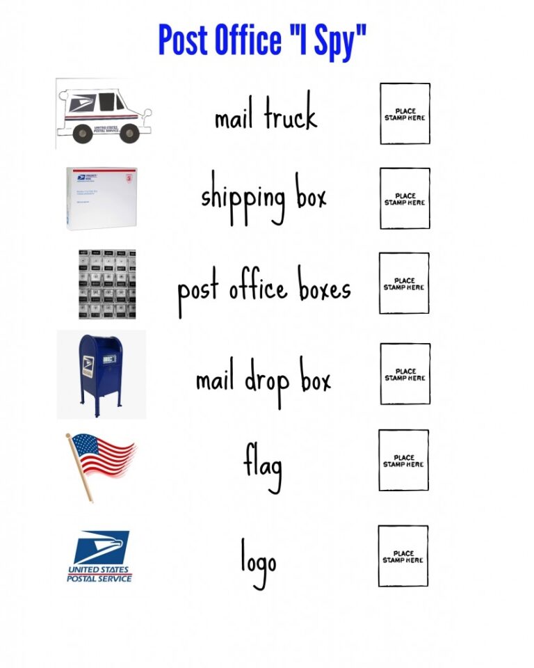 Post Office I Spy For Preschoolers Simple Home Blessings