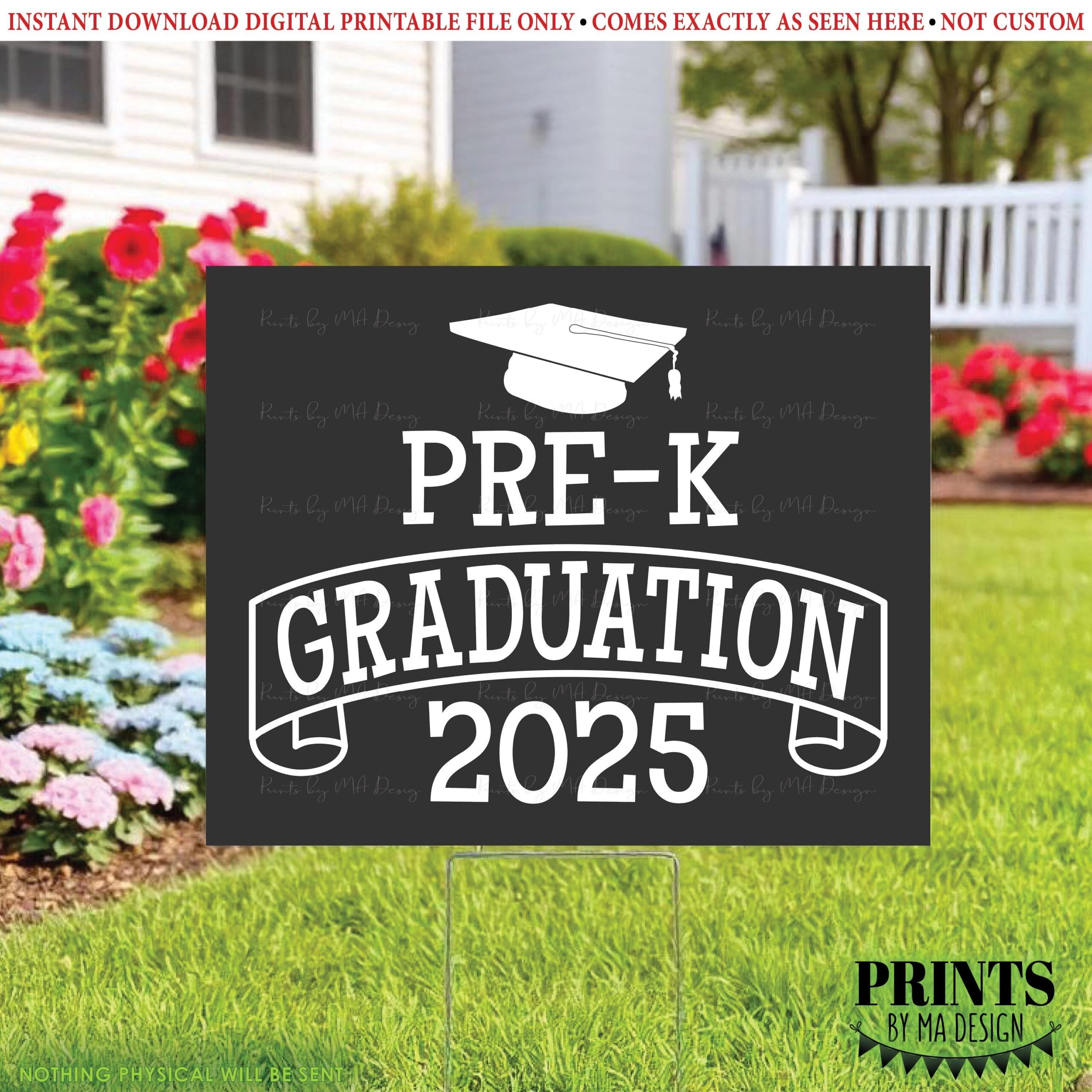 Printable Preschool Graduation Sign