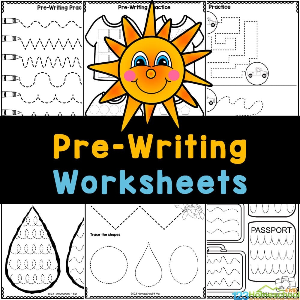 Free Printable Preschool Pre Writing Worksheets
