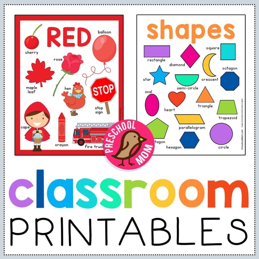 Printable Preschool Posters - Printable Preschool Worksheets