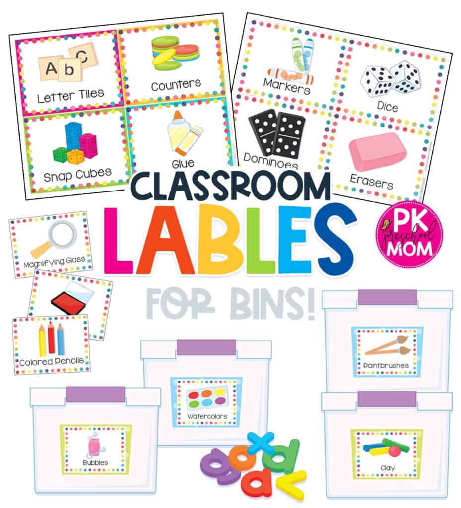 Printable Preschool Area Signs