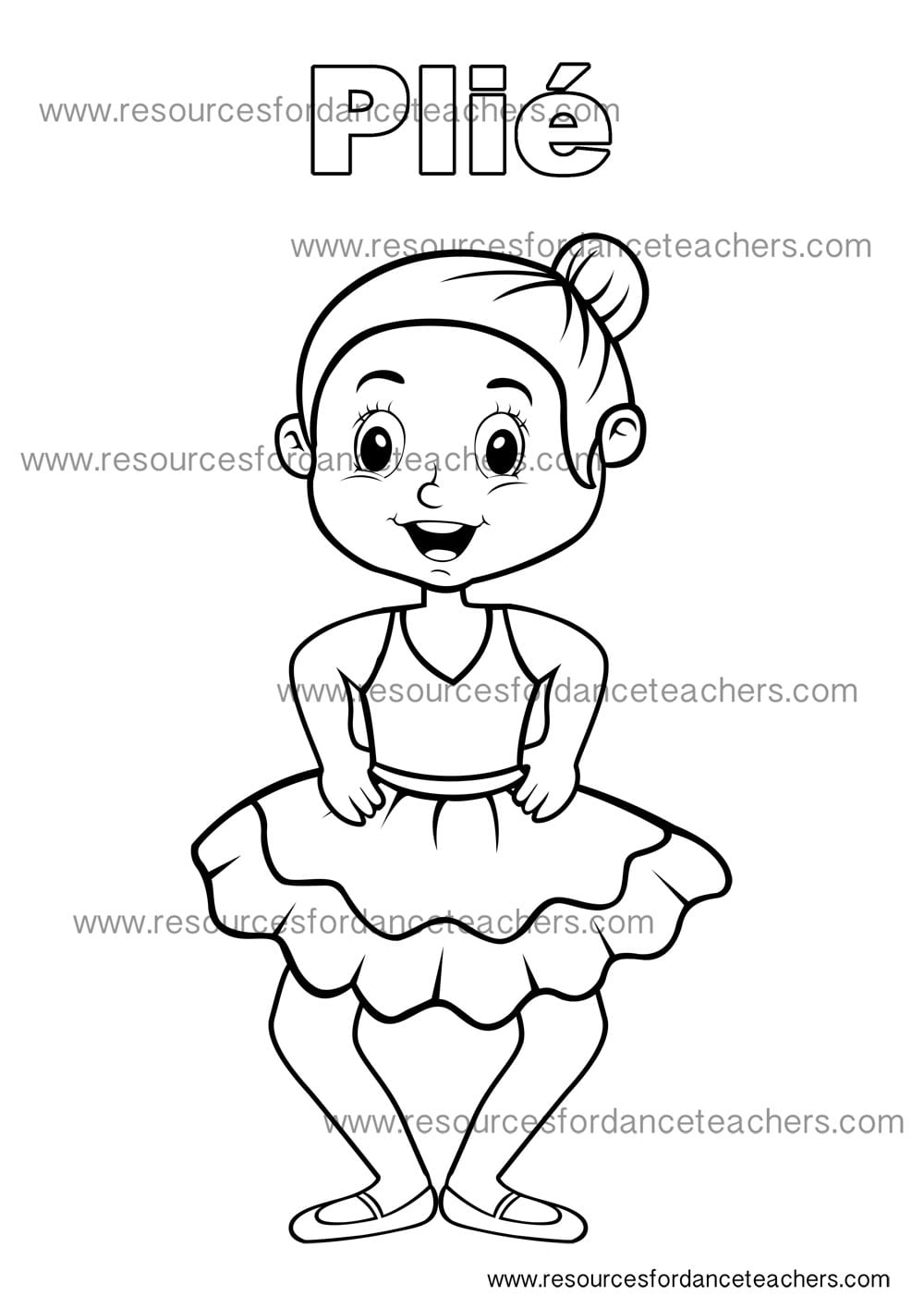Preschool Dance Coloring Pages Printables Resources For Dance Teachers