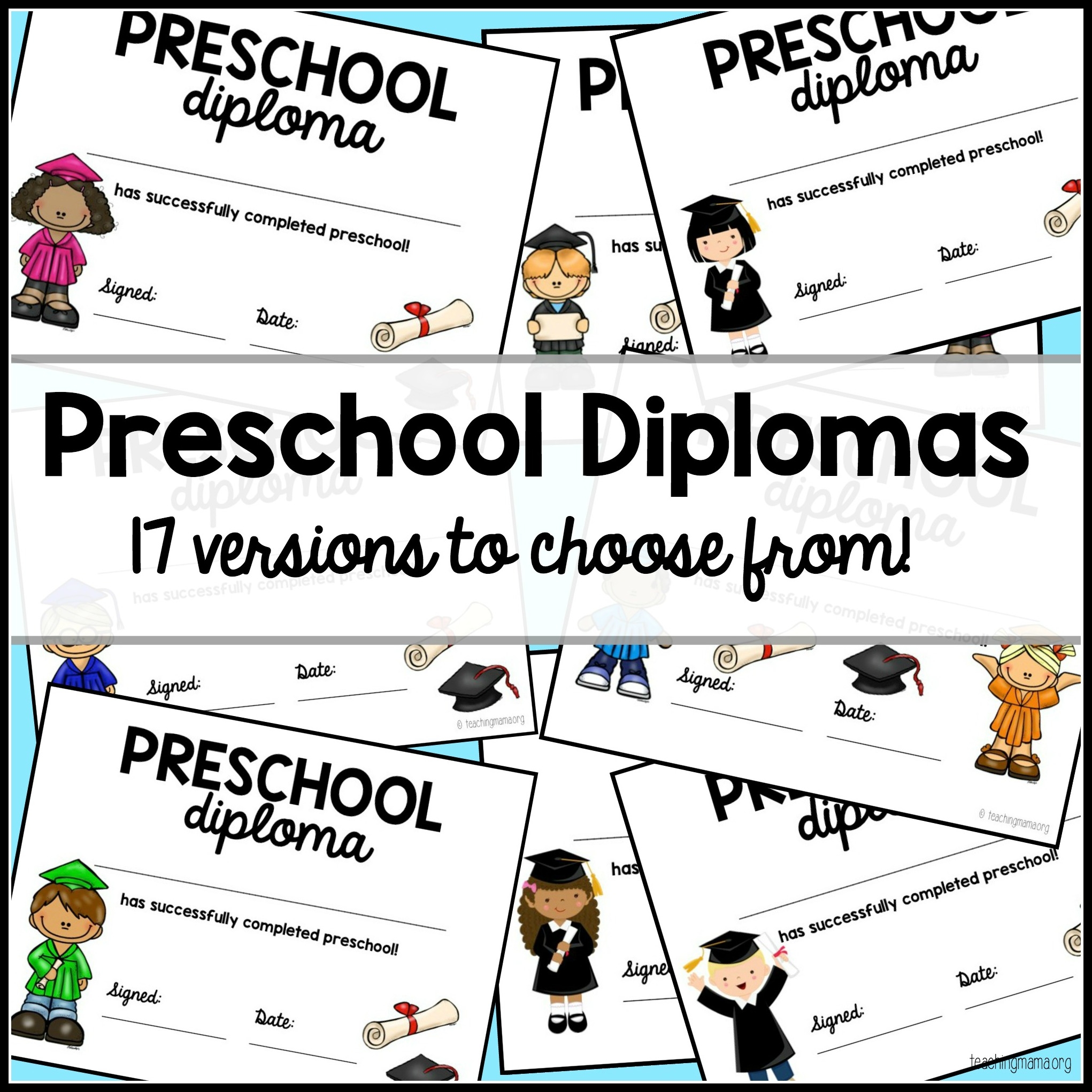 Printable Preschool Graduation