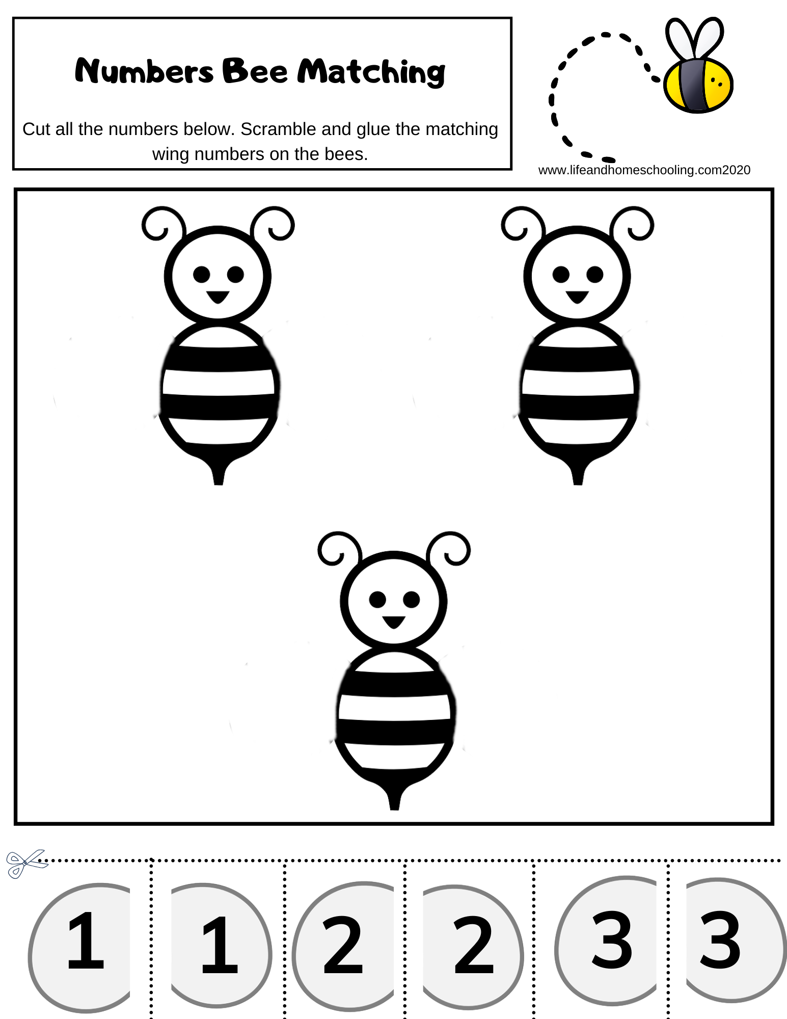 Printable Number Activities For Preschoolers
