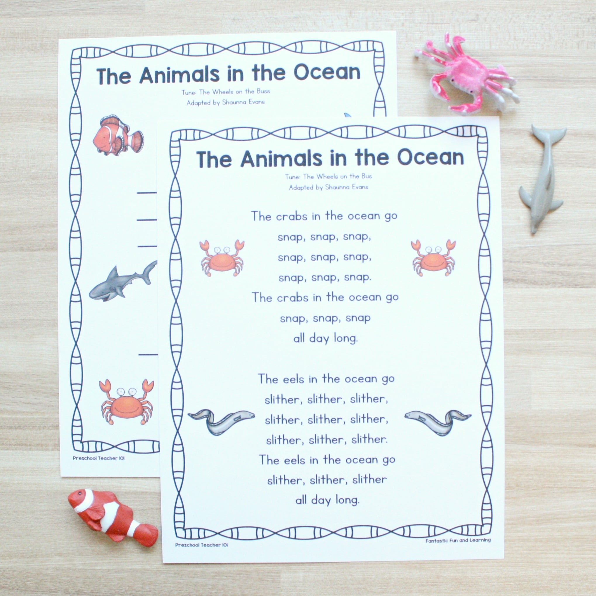 Preschool Ocean Theme Activities Fantastic Fun U0026 Learning