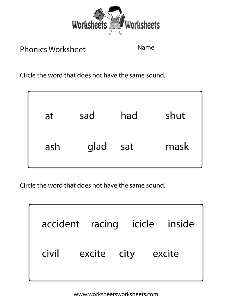 Preschool Phonics Worksheets Learning Beginning Sounds From A To Z Worksheets Library