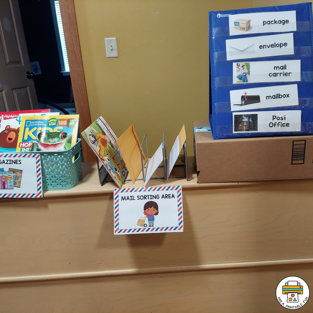 Printable Pretend Preschool Mailbag Sign