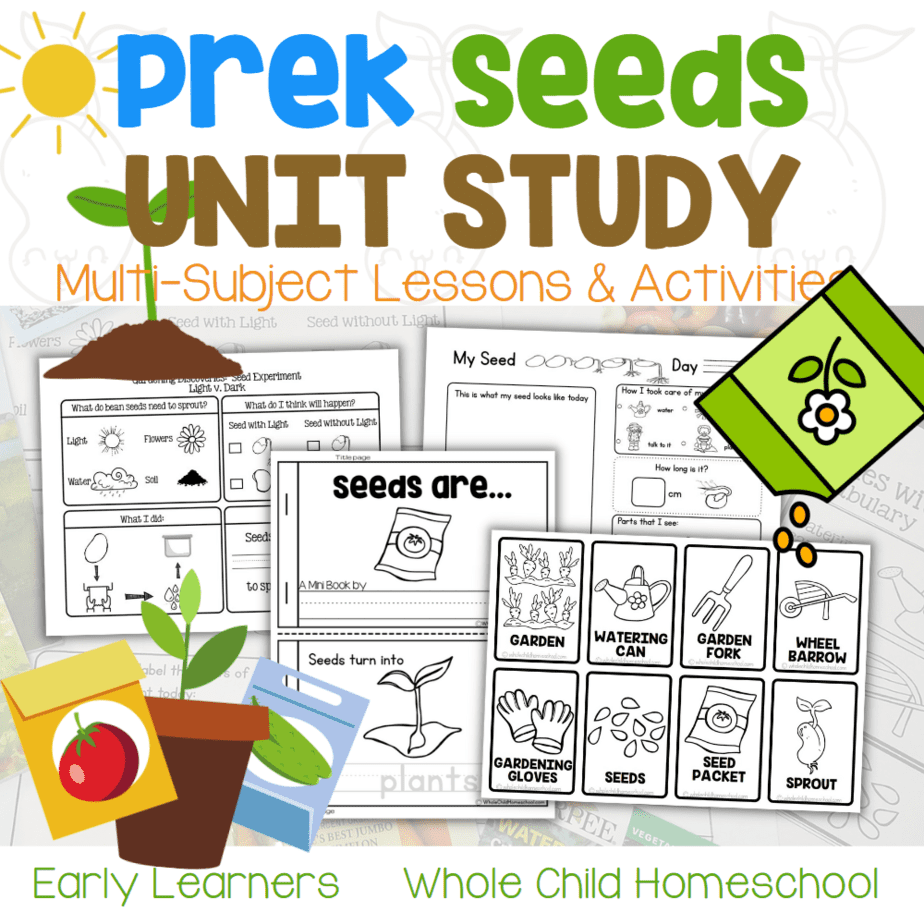 Preschool Seeds Unit Study Companion