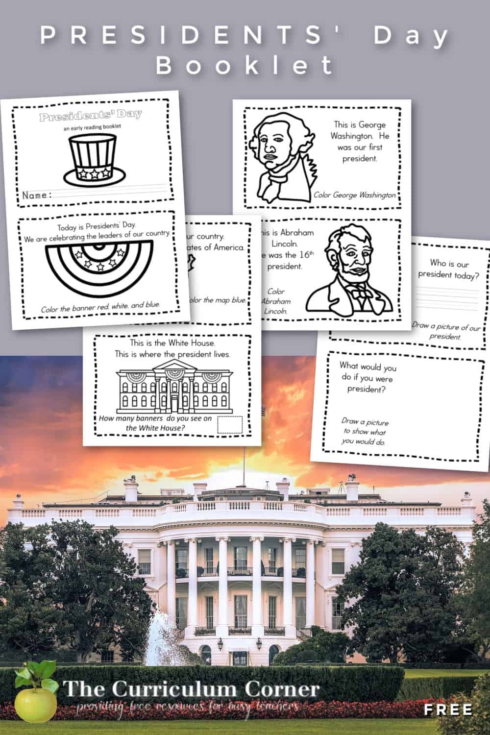 Presidents Day Booklet The Kinder Corner