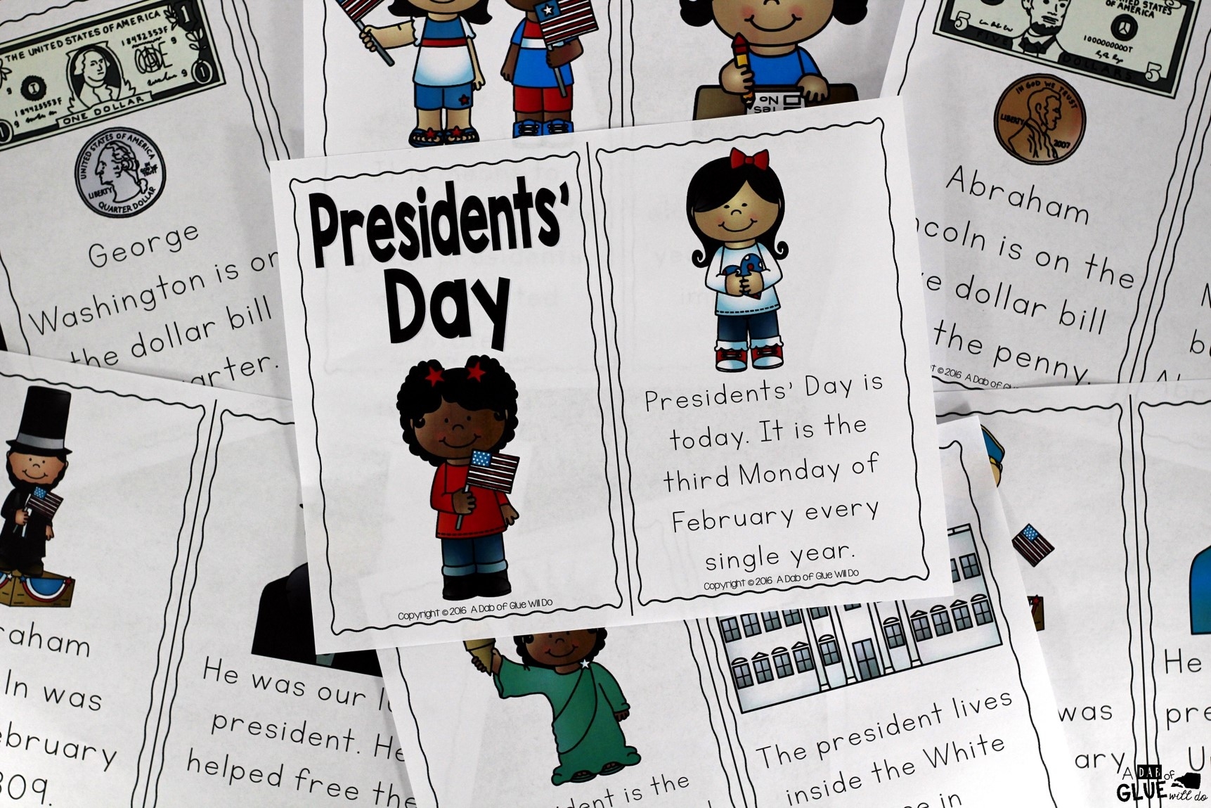 Presidents Day Emergent Reader 