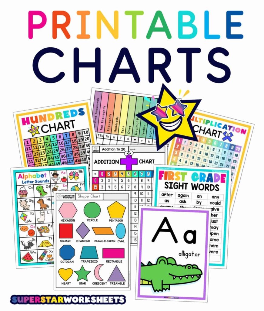 Printable Preschool Charts - Printable Preschool Worksheets