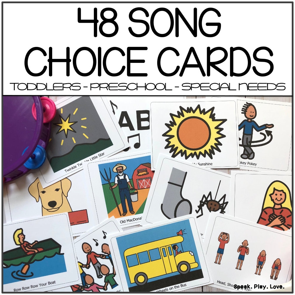 Printable Circle Time Songs Choice Cards Song Visuals For 