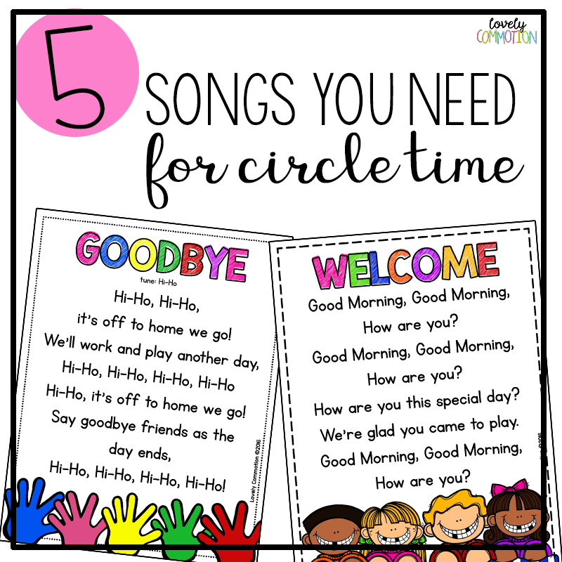 Printable Preschool Circle Time Songs
