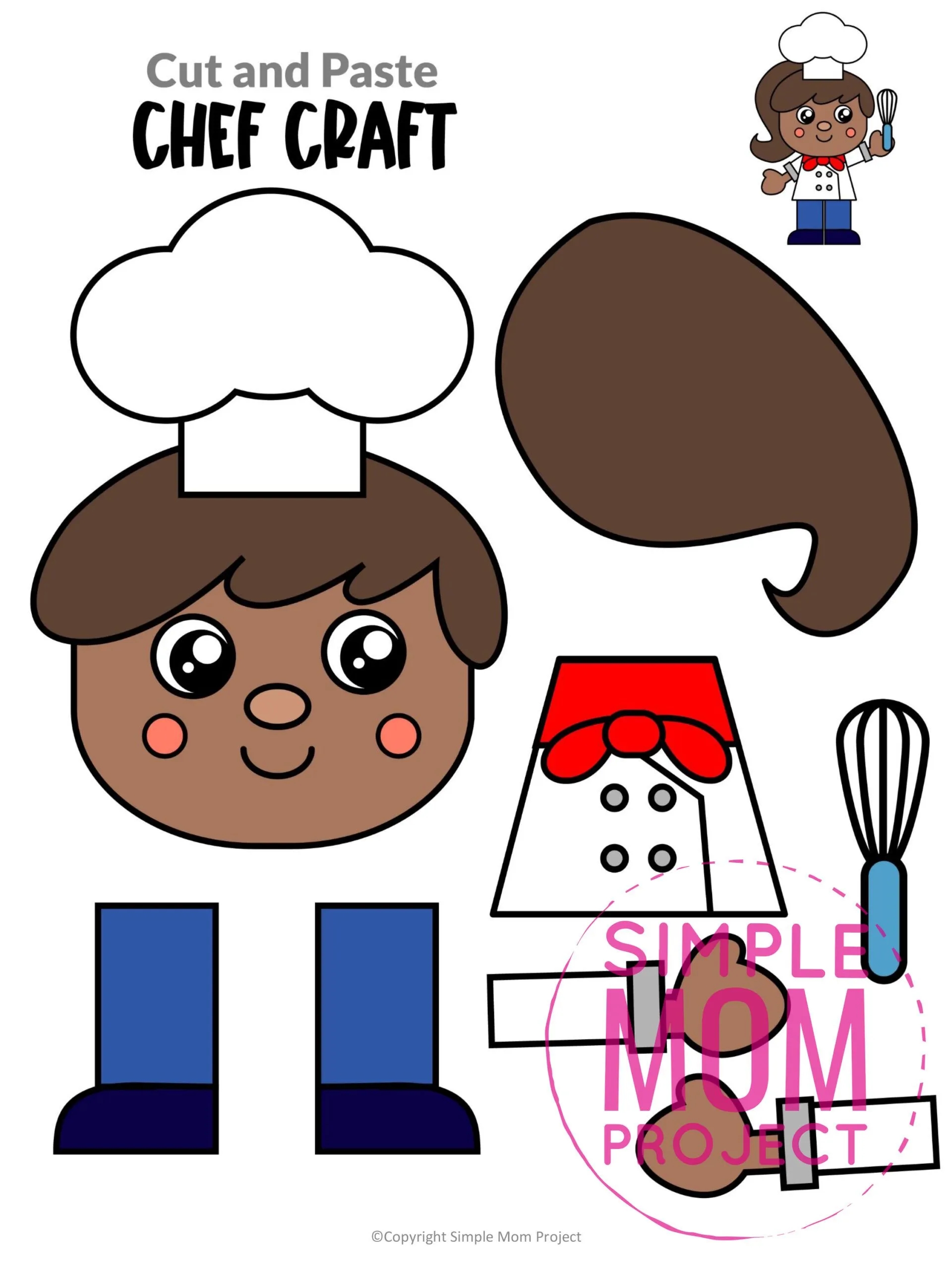 Printable Community Helper Craft Templates Simple Mom Project