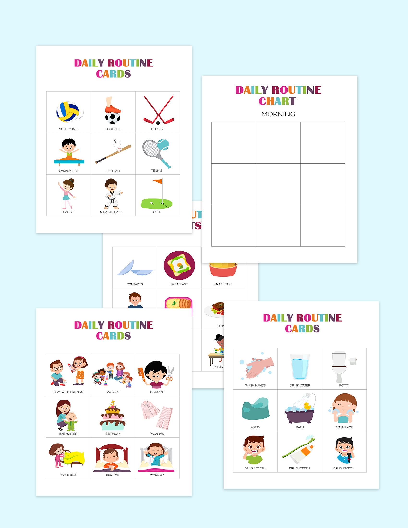 Printable Preschool Daily Schedule
