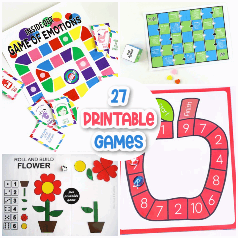 Printable Games For Kids Messy Little Monster