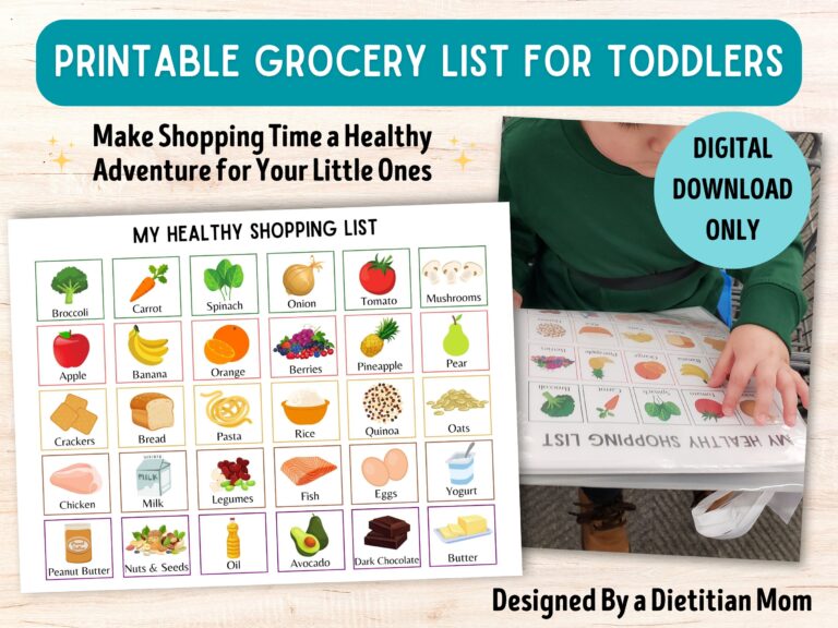 Printable Grocery Store List For Kids Designed By Dietitian Mom Healthy Shopping For List Kids Preschool Activities Fun Kids Activities Etsy Norway