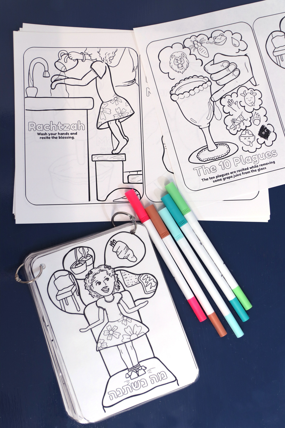 Printable Haggadah Coloring Book Jewish Moms U0026 Crafters