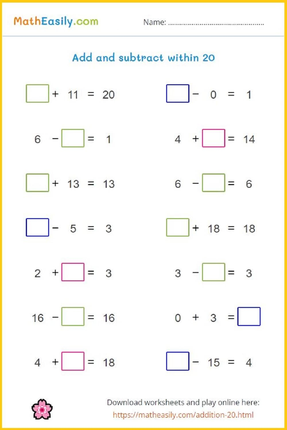 Preschool Math Worksheets Pdf Free Download