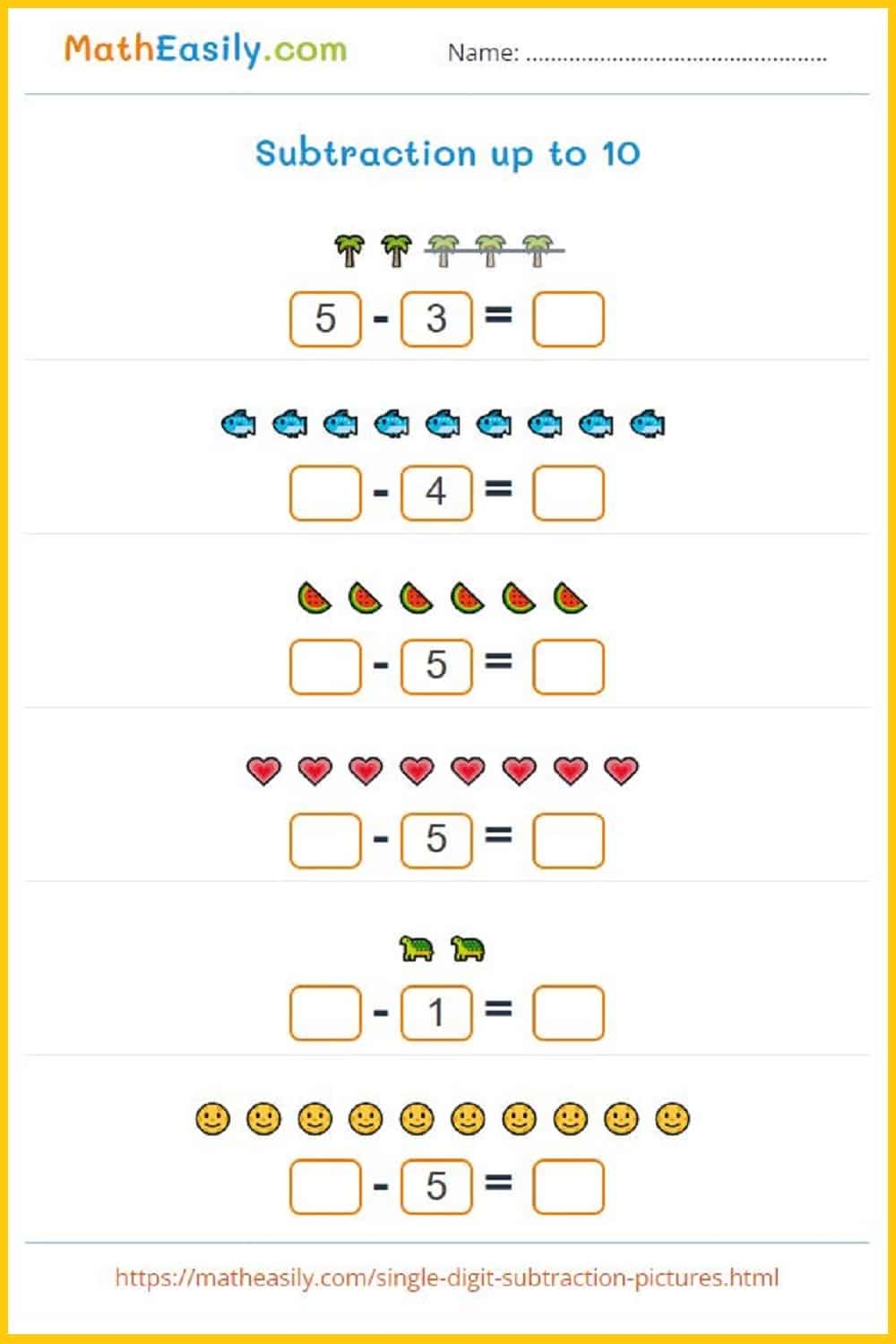 Math Worksheet For Preschool