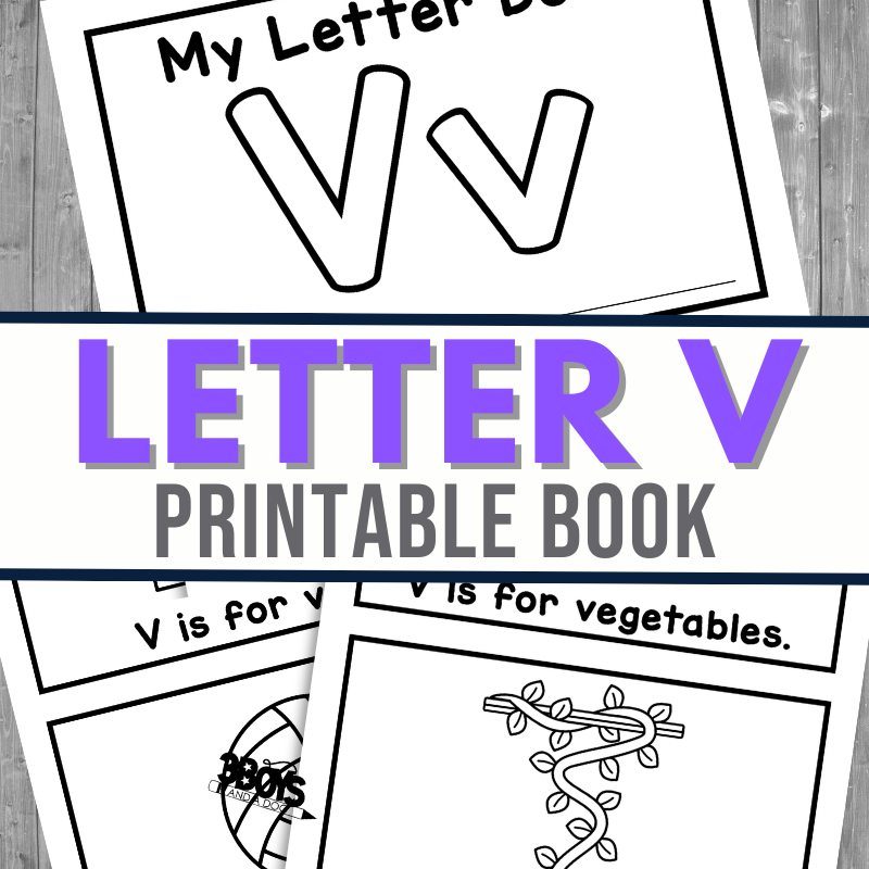 Printable Letter V Book 3 Boys And A Dog