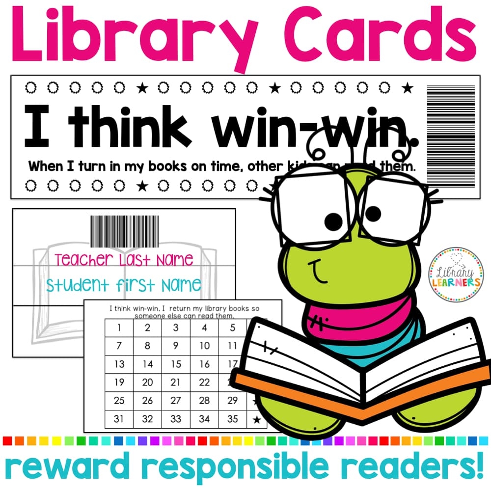 Printable Library Cards