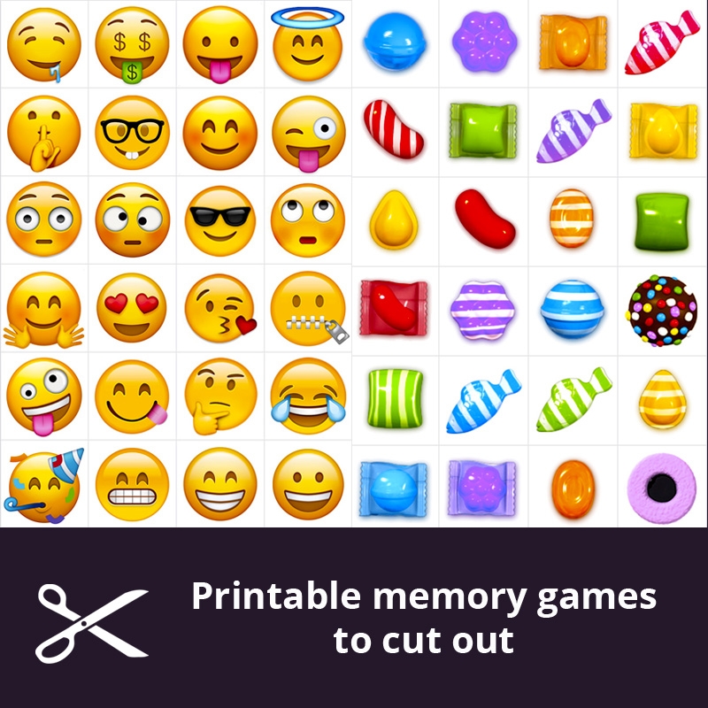 Printable Memory Card Games For Preschoolers