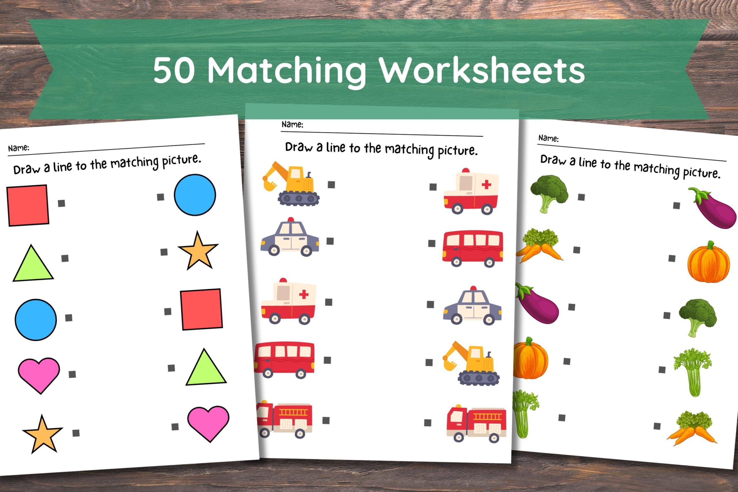 Preschool Matching Worksheets Free Printable