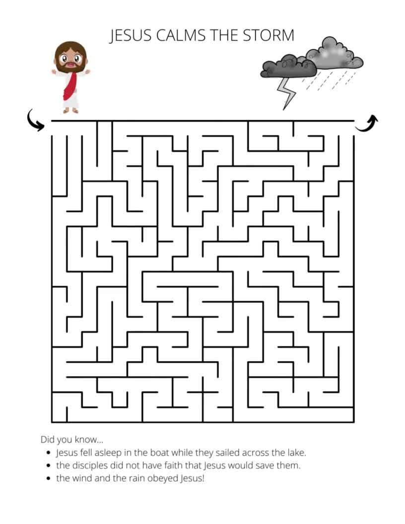Printable Mazes Bible Activity Book New Testament