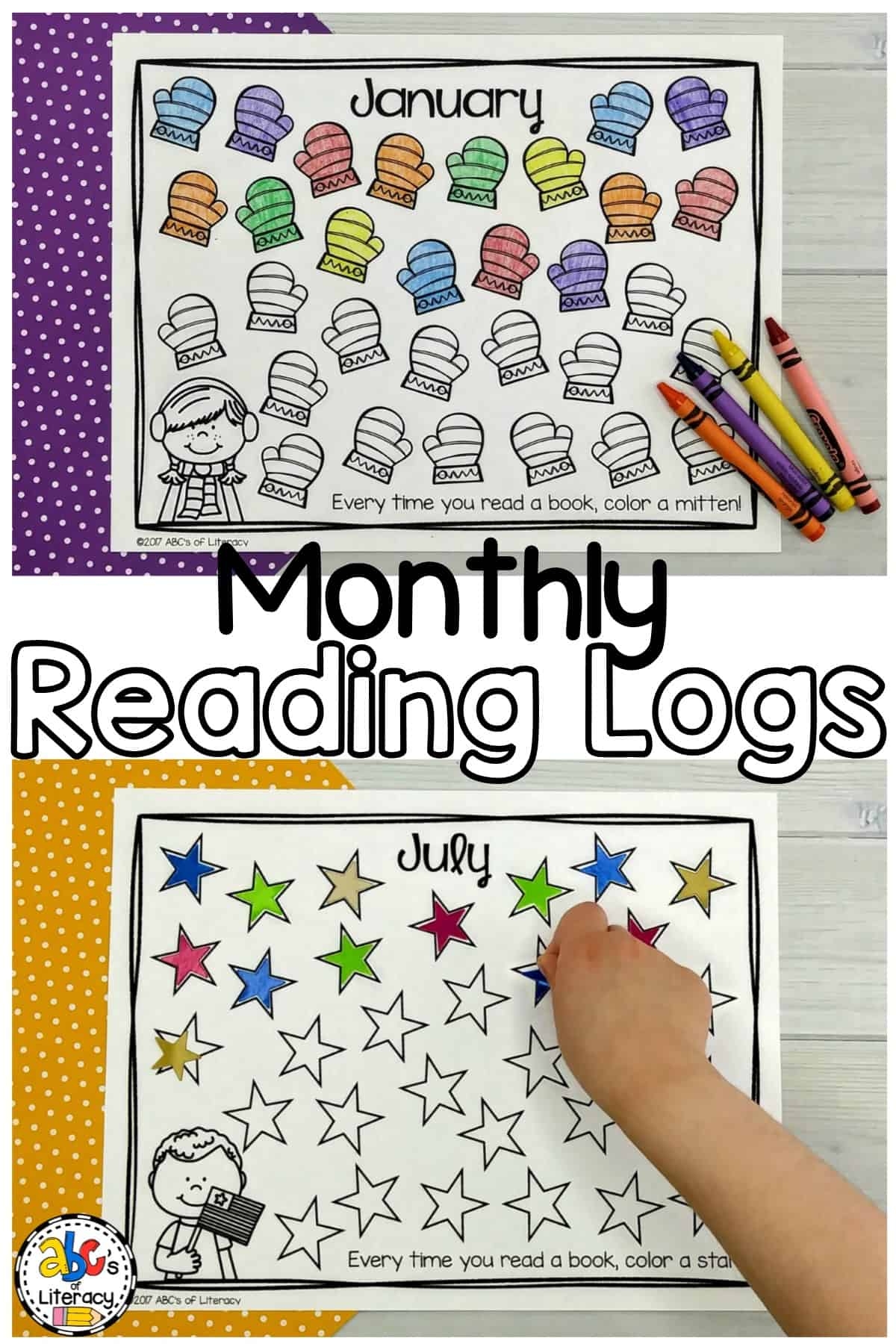 Printable Monthly Reading Logs To Motivate And Encourage Kids To Read