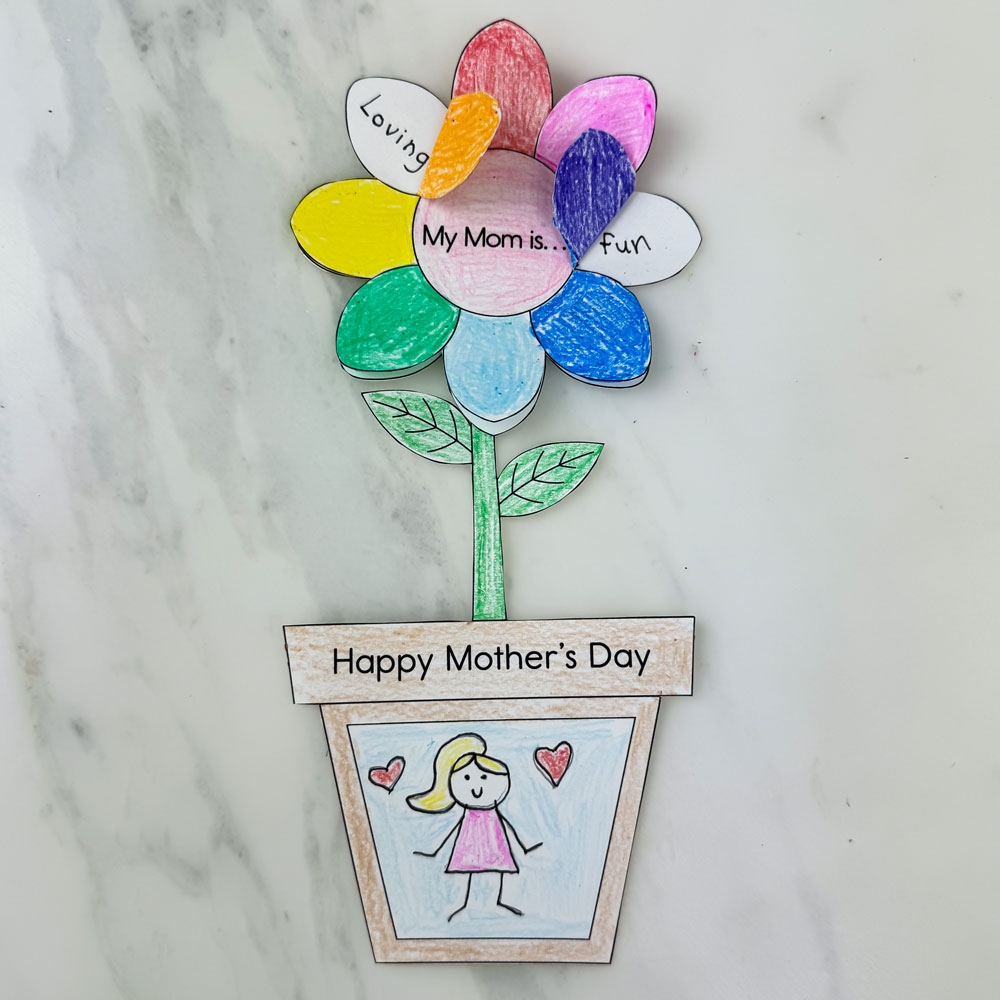 Printable Mothers Day Caerd For Preschool