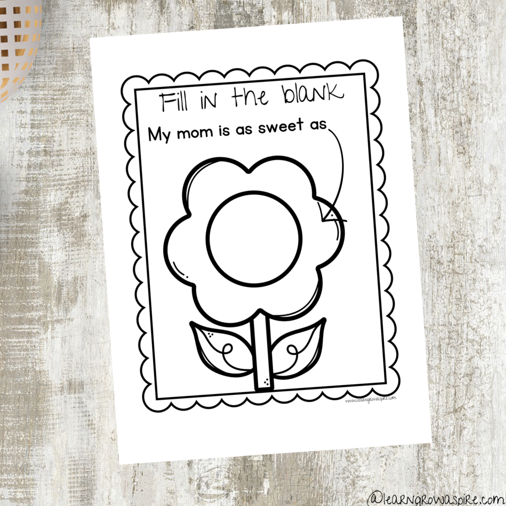 Printable Mothers Day Activities For Preschoolers