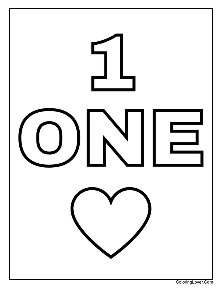 Printable Number Coloring Pages Preschool And Kindergarten