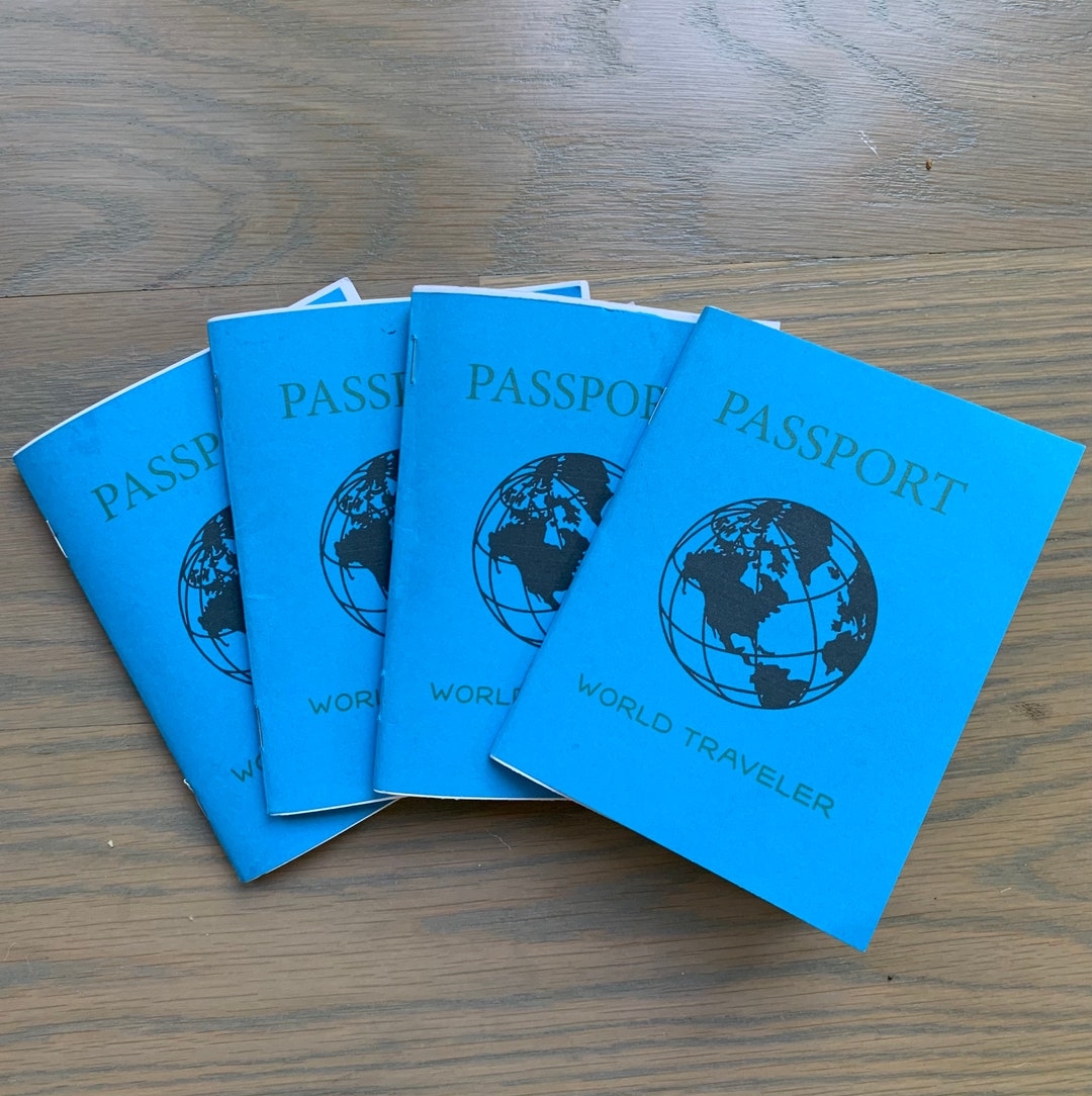 Printable Passport For Kids For Pretend Play Travel And Learning Etsy