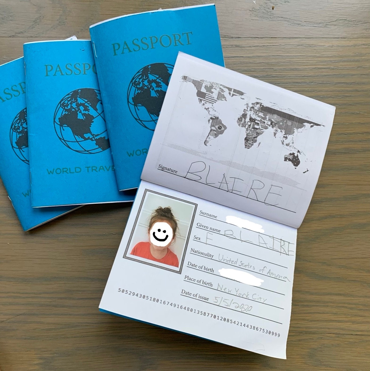Printable Passport For Kids For Pretend Play Travel And Learning 