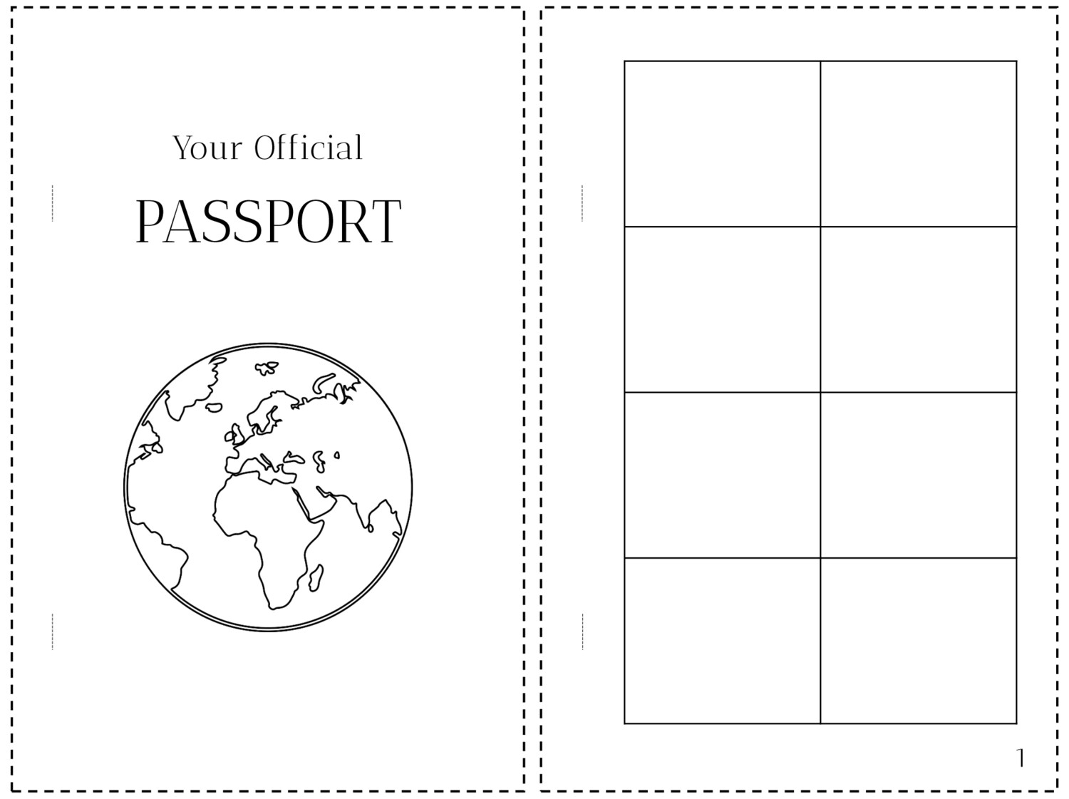 Printable Passport For Kids Pretend Travel Adventure Kit