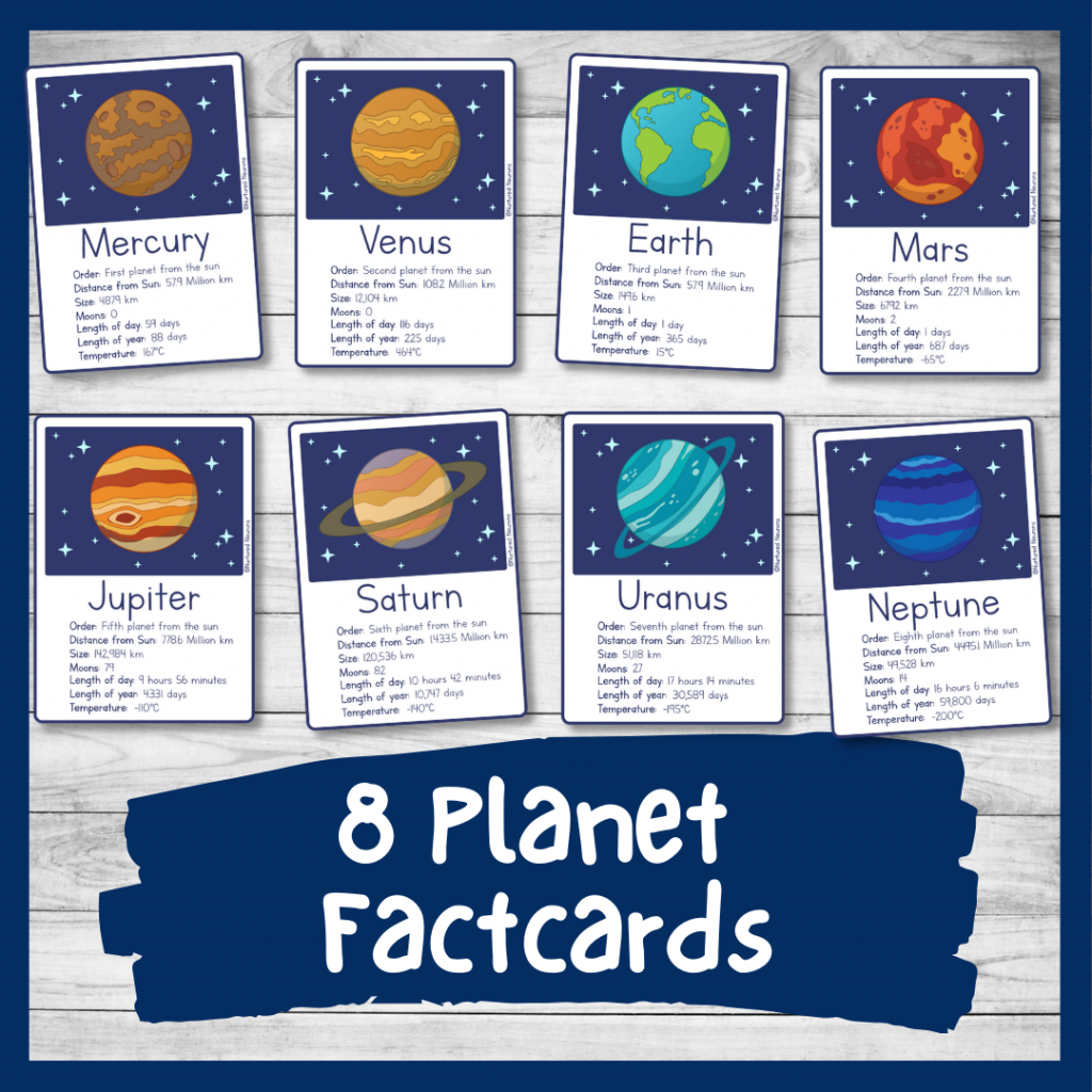 Printable Planet Flashcards With Facts Solar System Fact Cards 