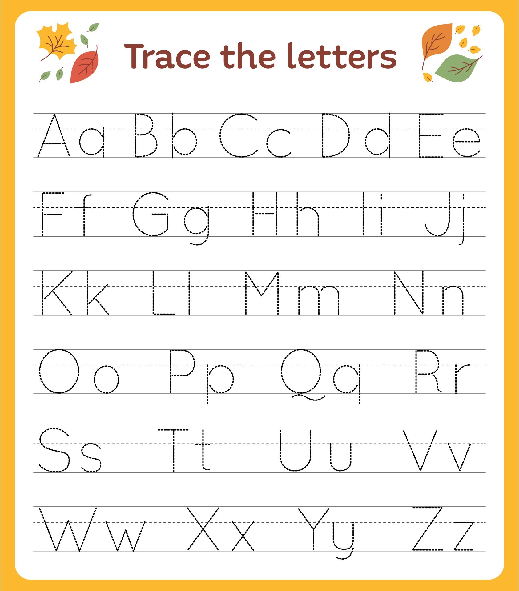 Printable Letter Worksheets For Preschool