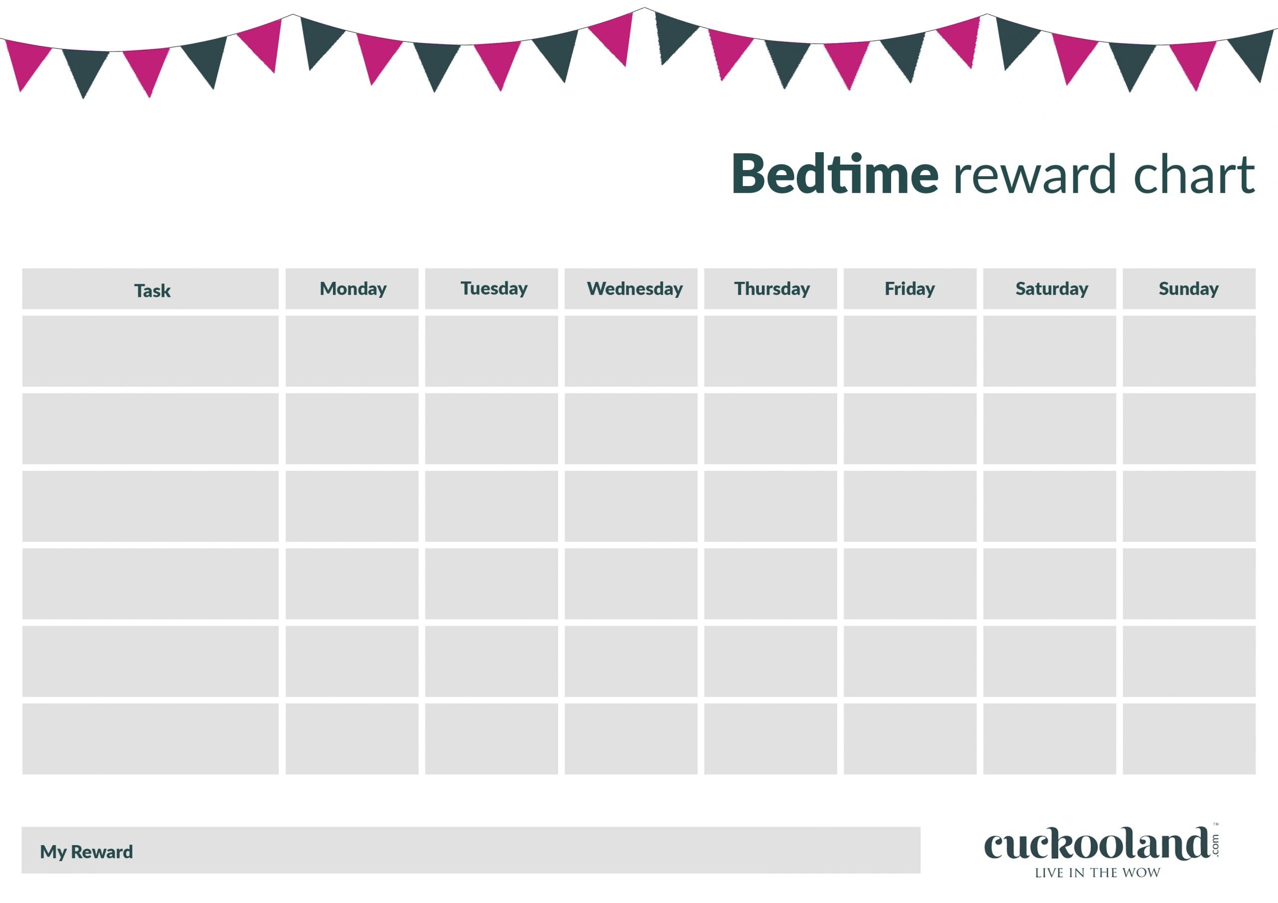 Printable Reward Charts For Kids Cuckooland
