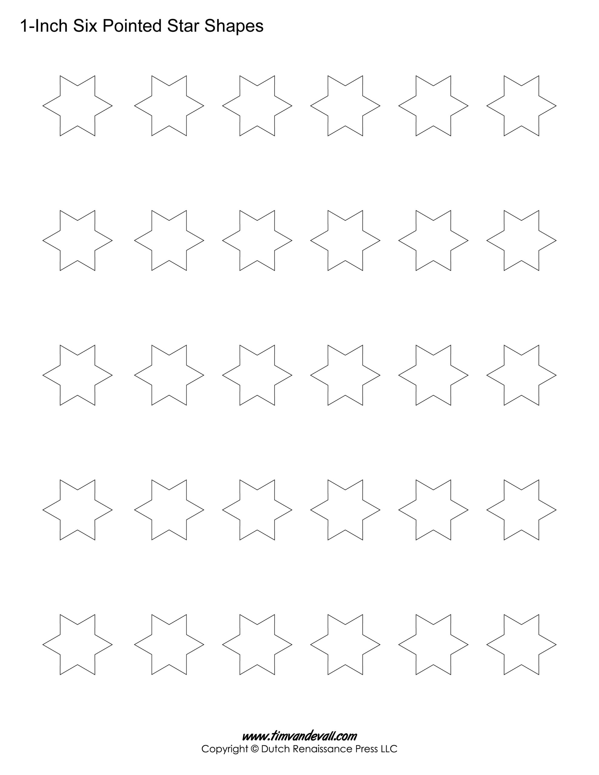Printable Preschool Star Template