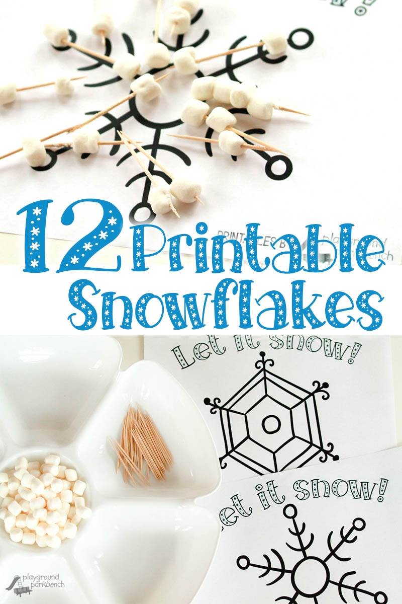 Printable Snowflake Template