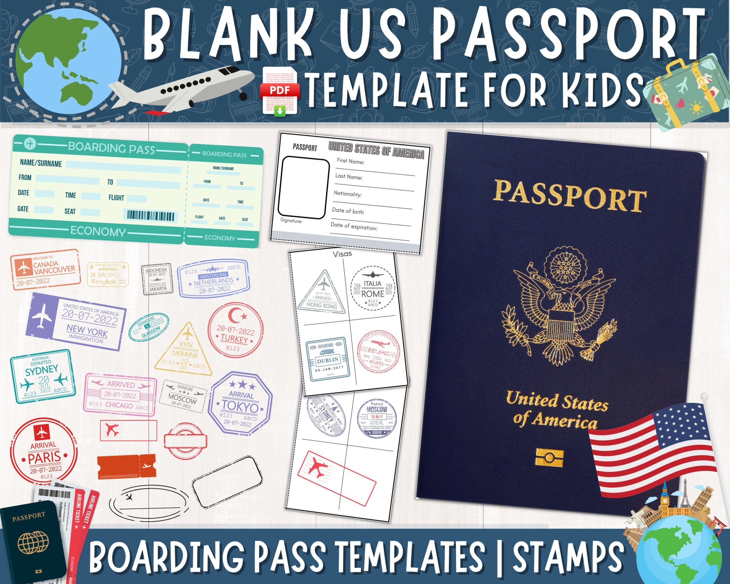 Printable Preschool Passport Printable Preschool Worksheets Printable Preschool Passport Printable Preschool Worksheets