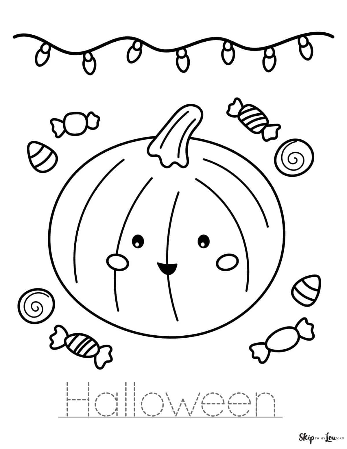 Pumpkin Coloring Pages Skip To My Lou Worksheets Library