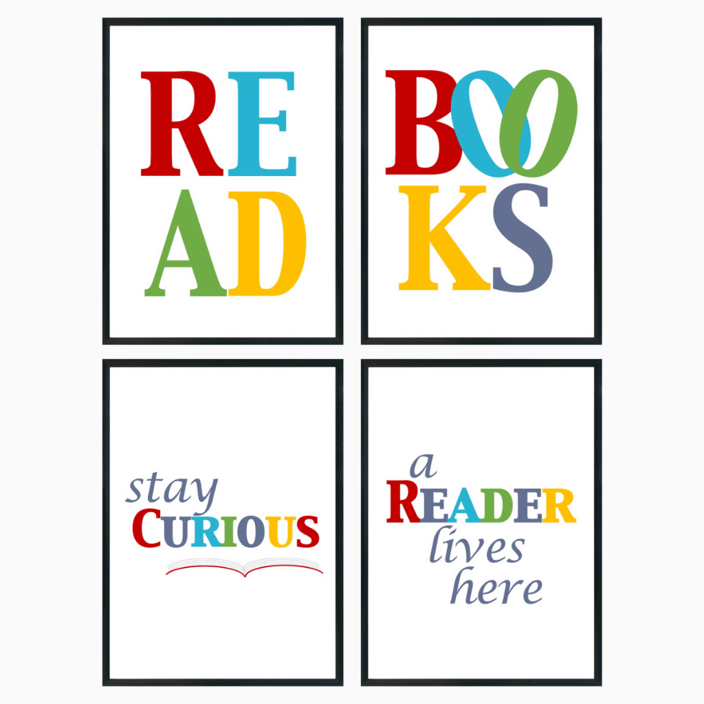 READ Wall Art Primary Colors Mind Joggle