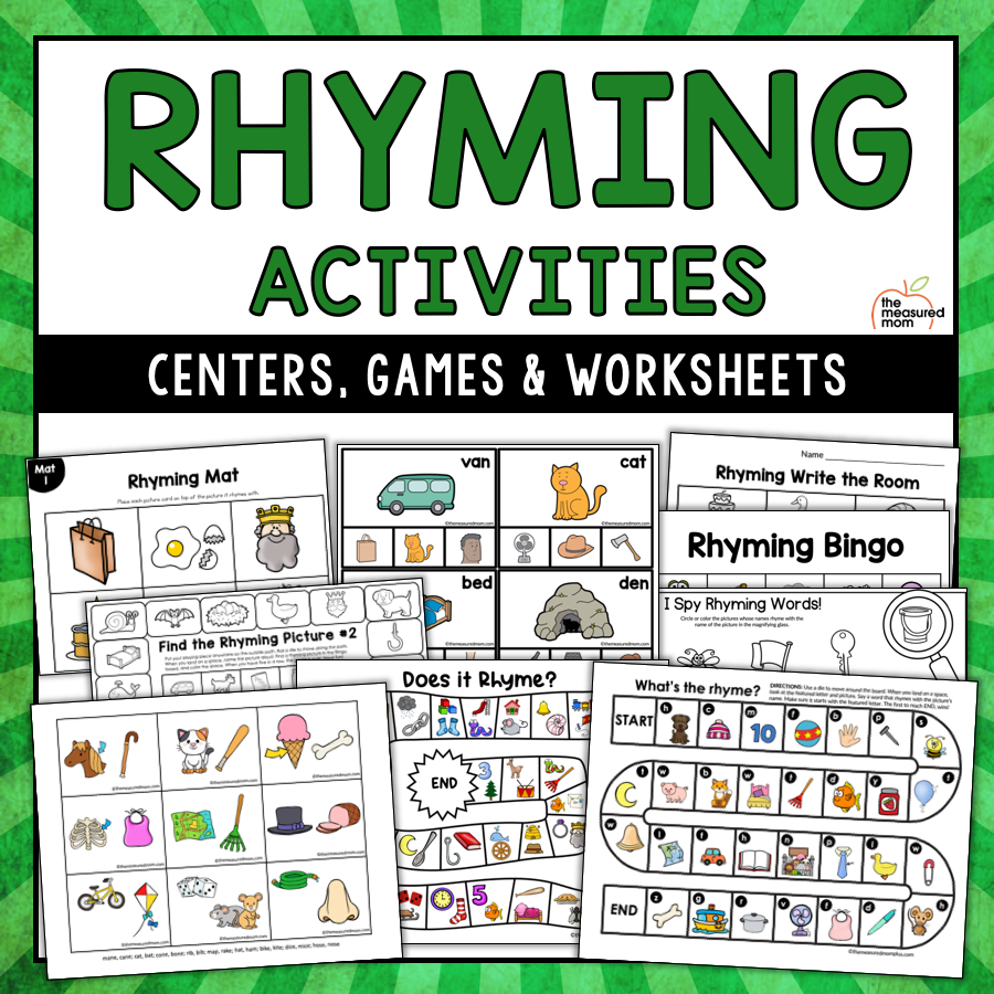 Rhyming Activities Worksheets Library